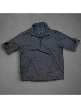Polo Golf Ralph Lauren Black Short Sleeve Quarter Zip Windbreaker